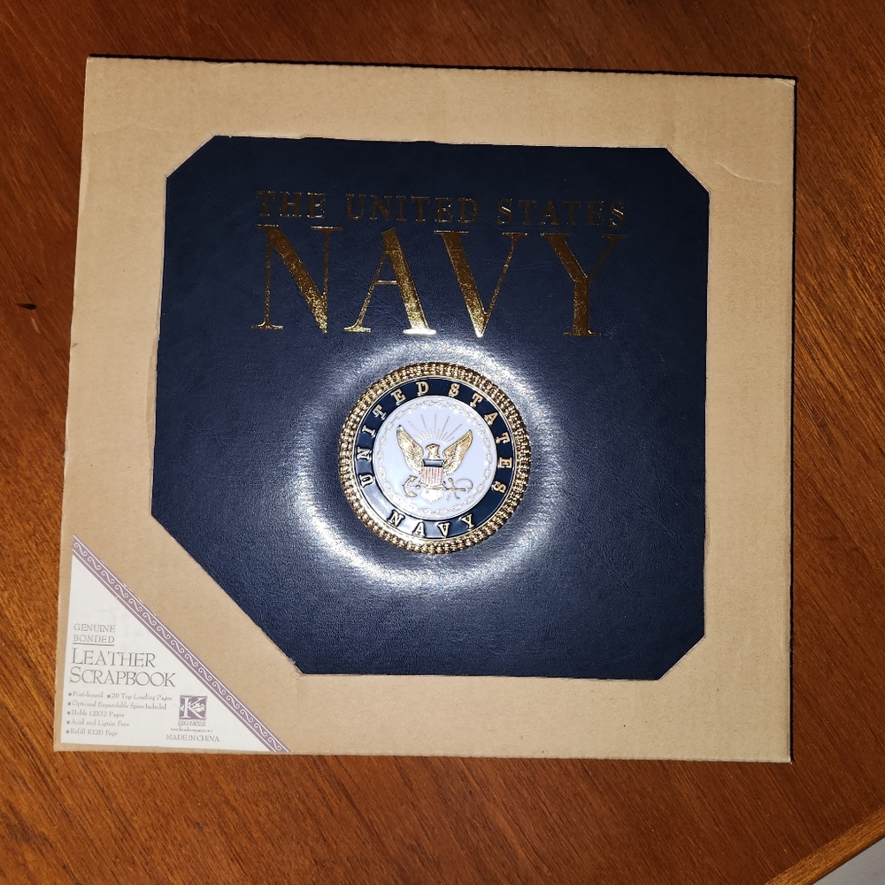 United States Navy Leather Scrapbook